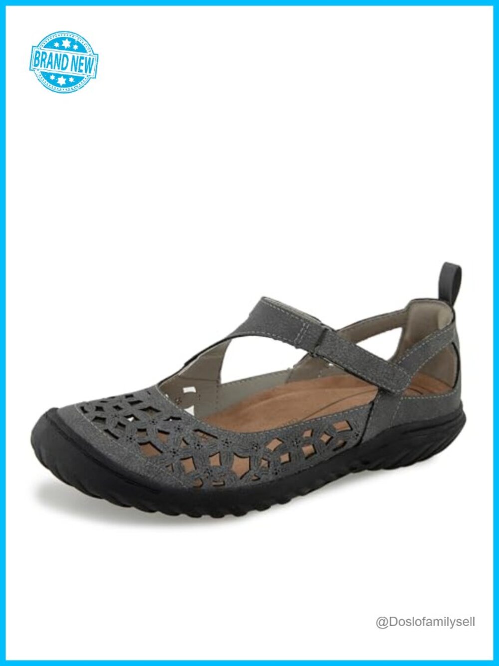 JBU by Jambu Bellerose Women's Comfort Walking Flats Memory Foam